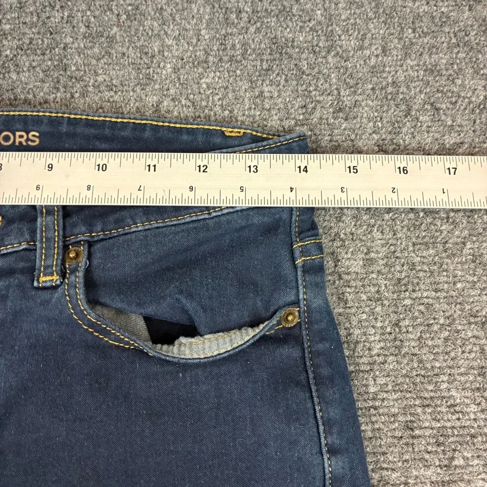 Michael Kors‎ Womens Size 8 Skinny Jeans Dark Indigo Stretch Denim Pants